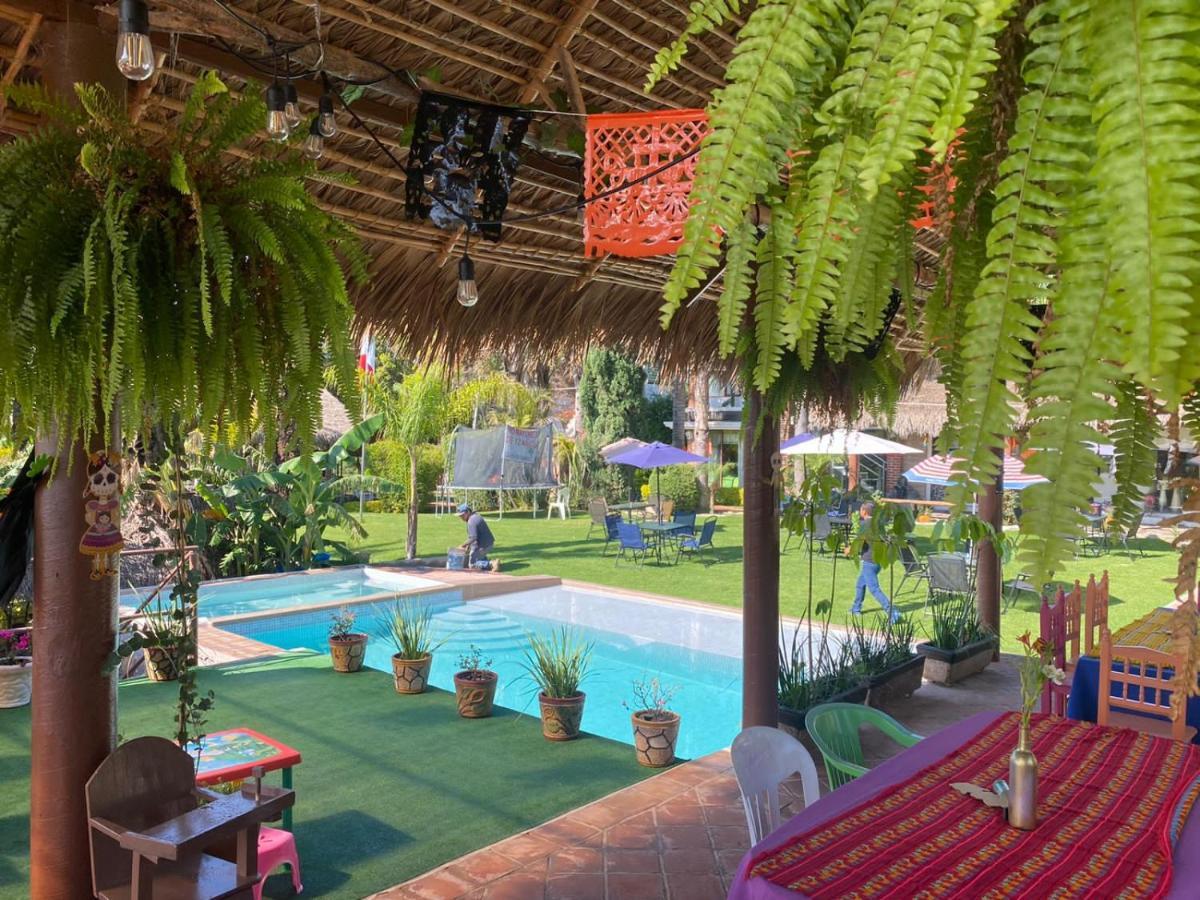 Jardin Quinta Las Fuentes Cabanas, Valsequillo. Puebla Extérieur photo